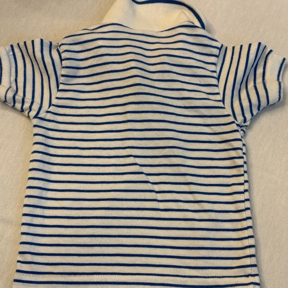 Striped Vintage 2T Polo Shirt Set - Blue, Red, Green